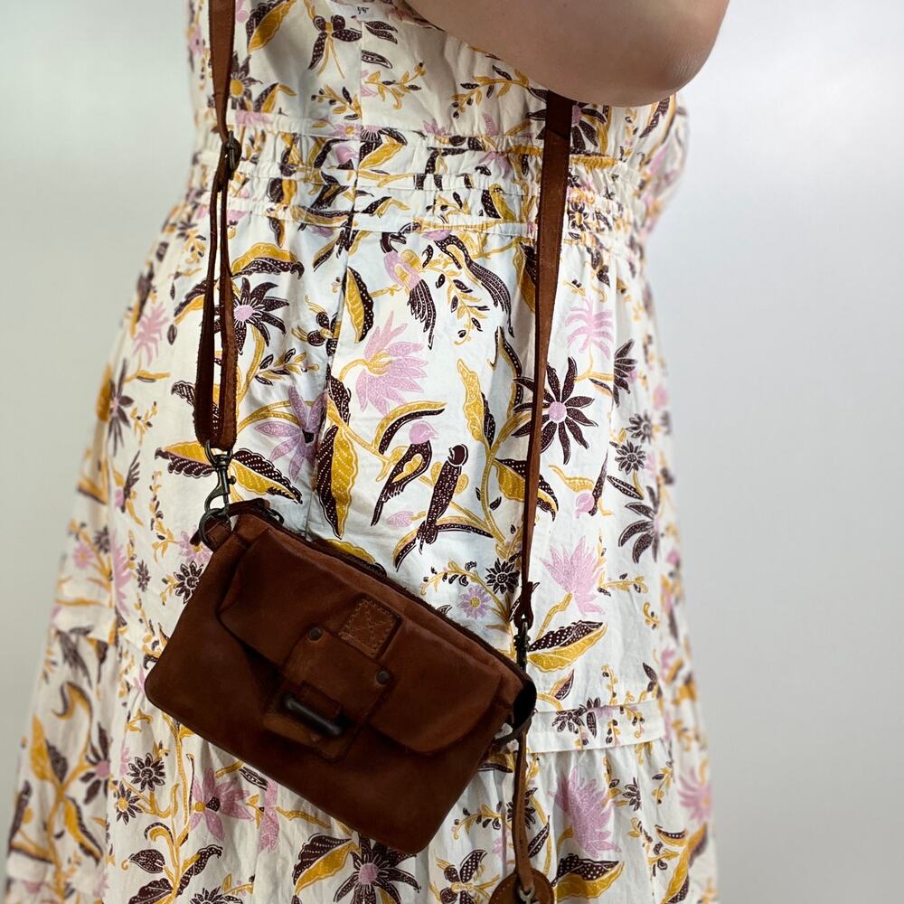 Harbour 2nd Luna Crossbody Leather Convertible Bag Brown Purse
